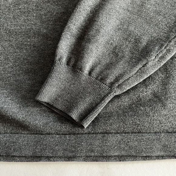 Tommy Bahama Mens Long Sleeve Modal/Cotton 2 Button Placket Sweater Gray Medium - Picture 5 of 11